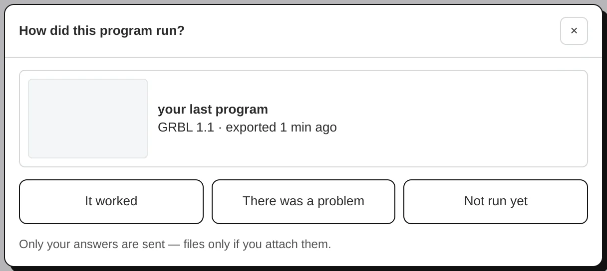 How did this program run? It worked, there was a problem, not run yet.