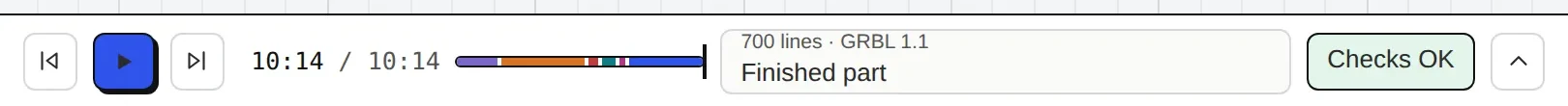 The simulation bar.